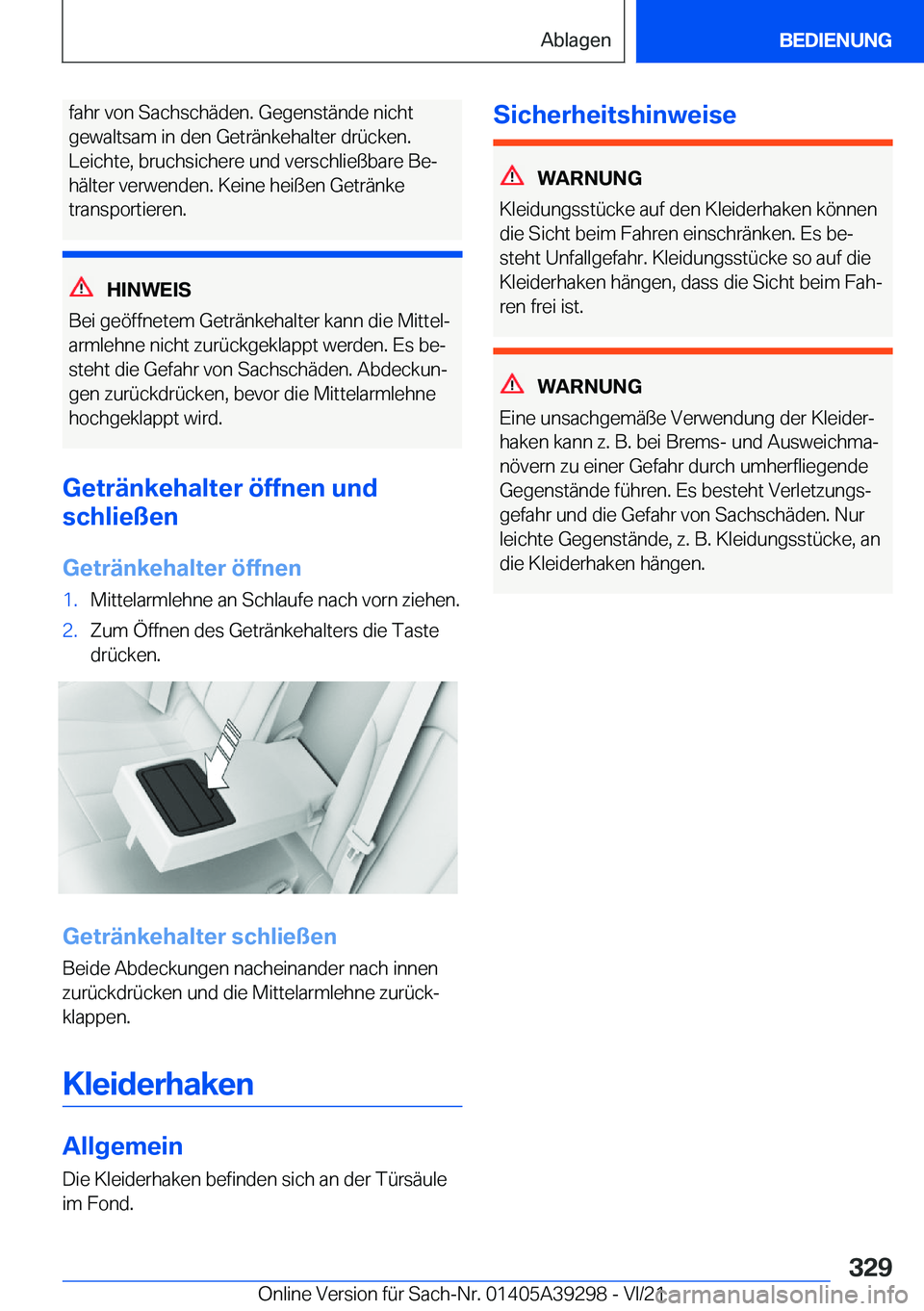 BMW 4 SERIES 2022  Betriebsanleitungen (in German) �f�a�h�r��v�o�n��S�a�c�h�s�c�h�