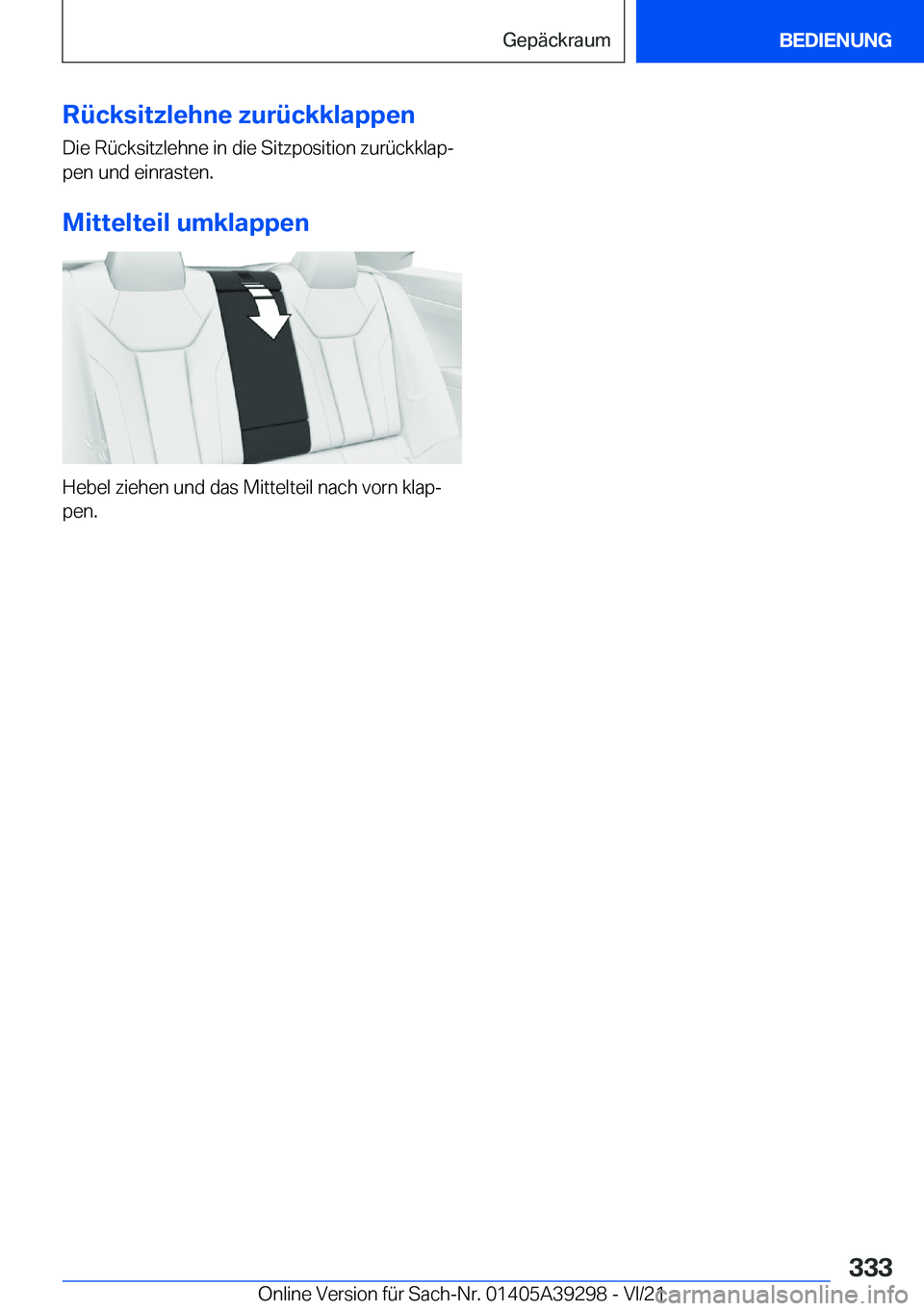 BMW 4 SERIES 2022  Betriebsanleitungen (in German) �R�