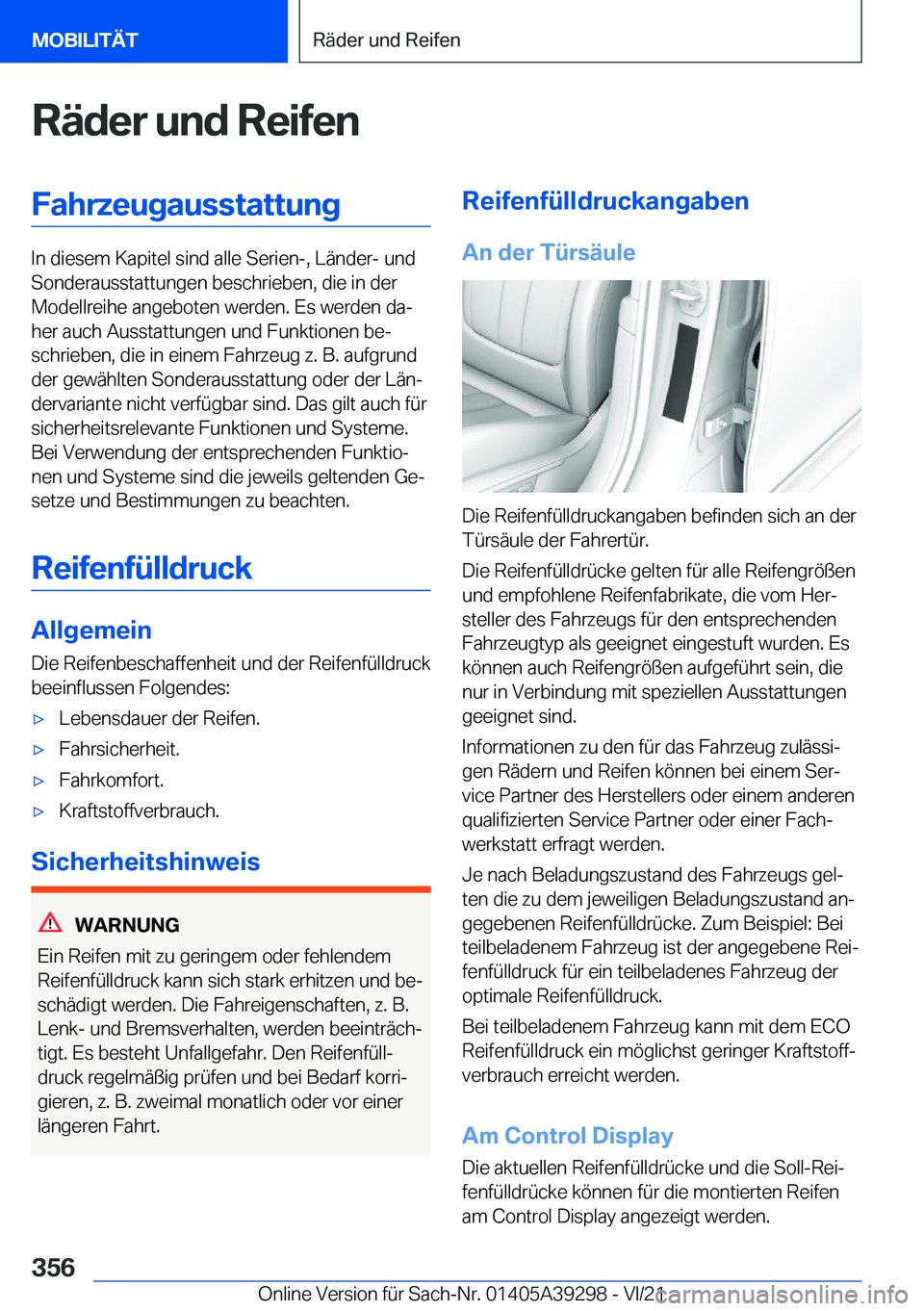 BMW 4 SERIES 2022  Betriebsanleitungen (in German) �R�