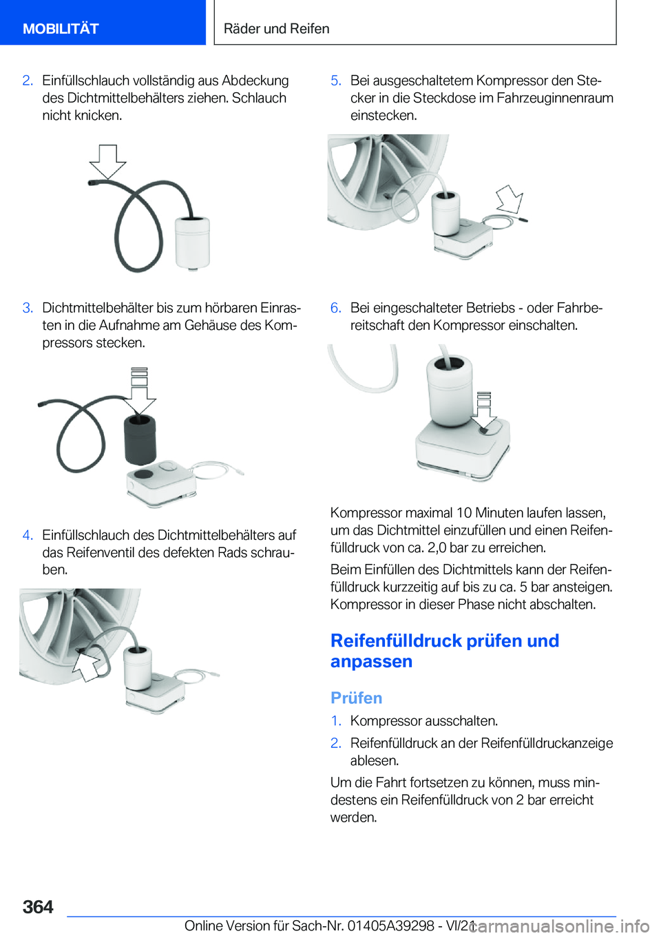 BMW 4 SERIES 2022  Betriebsanleitungen (in German) �2�.�E�i�n�f�