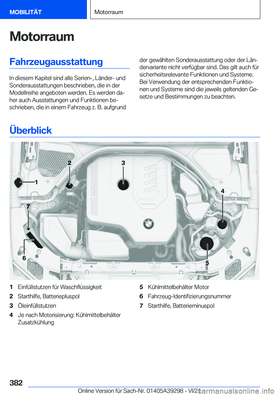 BMW 4 SERIES 2022  Betriebsanleitungen (in German) �M�o�t�o�r�r�a�u�m�F�a�h�r�z�e�u�g�a�u�s�s�t�a�t�t�u�n�g
�I�n��d�i�e�s�e�m��K�a�p�i�t�e�l��s�i�n�d��a�l�l�e��S�e�r�i�e�n�-�,��L�