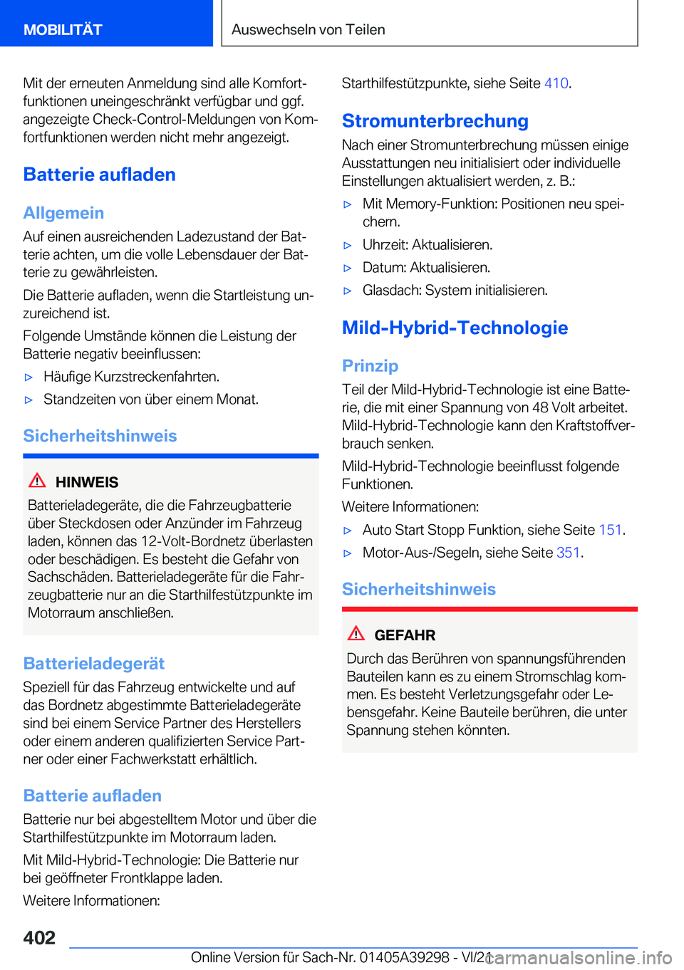 BMW 4 SERIES 2022  Betriebsanleitungen (in German) �M�i�t��d�e�r��e�r�n�e�u�t�e�n��A�n�m�e�l�d�u�n�g��s�i�n�d��a�l�l�e��K�o�m�f�o�r�tj�f�u�n�k�t�i�o�n�e�n��u�n�e�i�n�g�e�s�c�h�r�