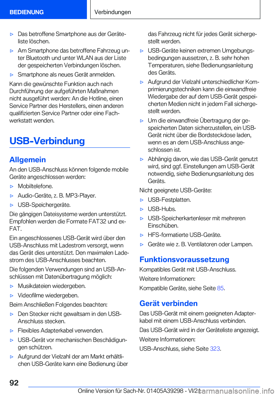 BMW 4 SERIES 2022  Betriebsanleitungen (in German) x�D�a�s��b�e�t�r�o�f�f�e�n�e��S�m�a�r�t�p�h�o�n�e��a�u�s��d�e�r��G�e�r�