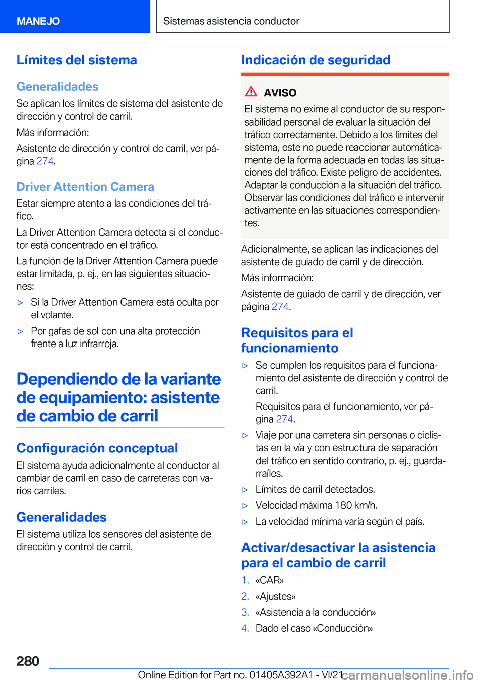 BMW 4 SERIES 2022  Manuales de Empleo (in Spanish) �L�