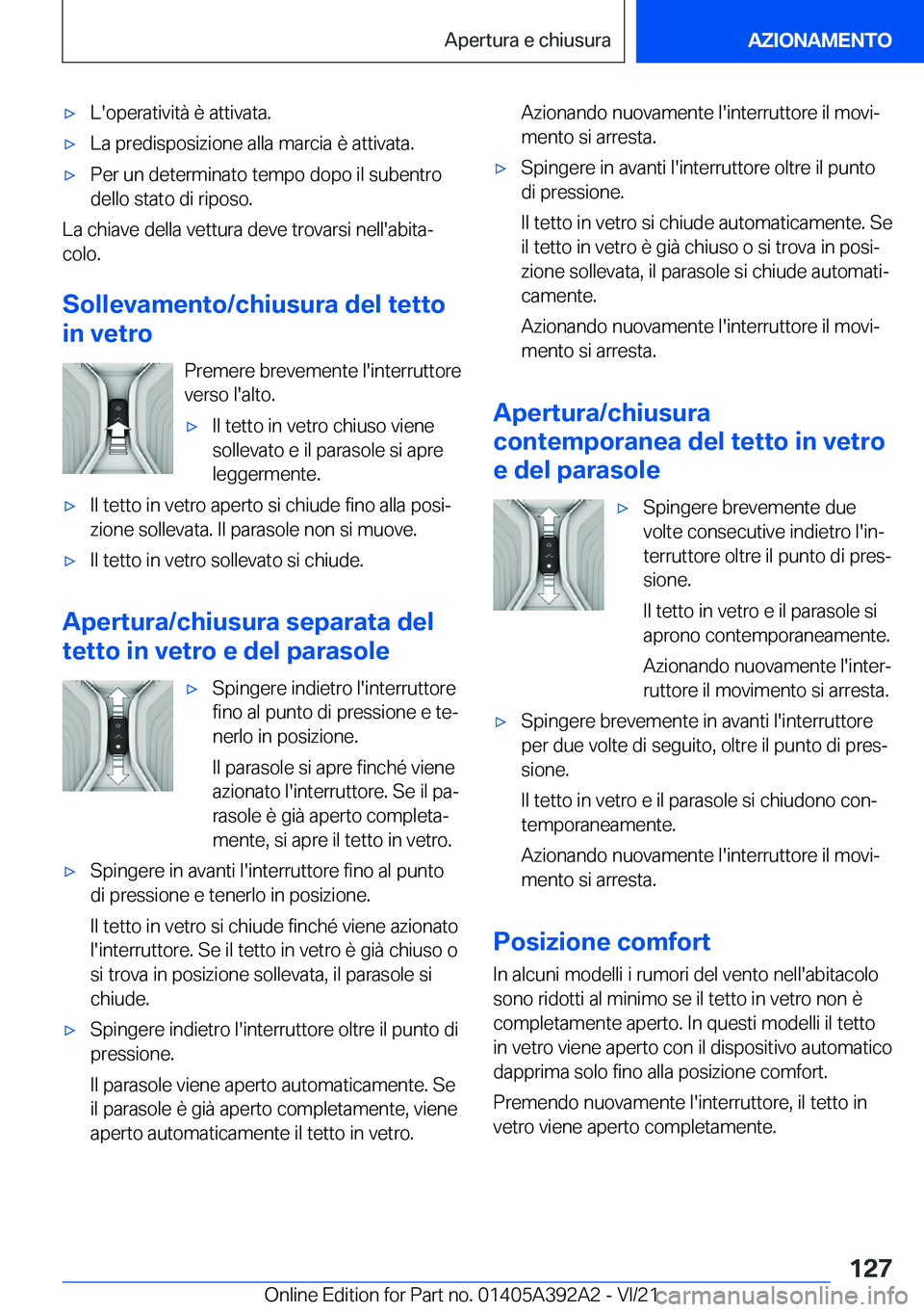 BMW 4 SERIES 2022  Libretti Di Uso E manutenzione (in Italian) 'x�L�'�o�p�e�r�a�t�i�v�i�t�