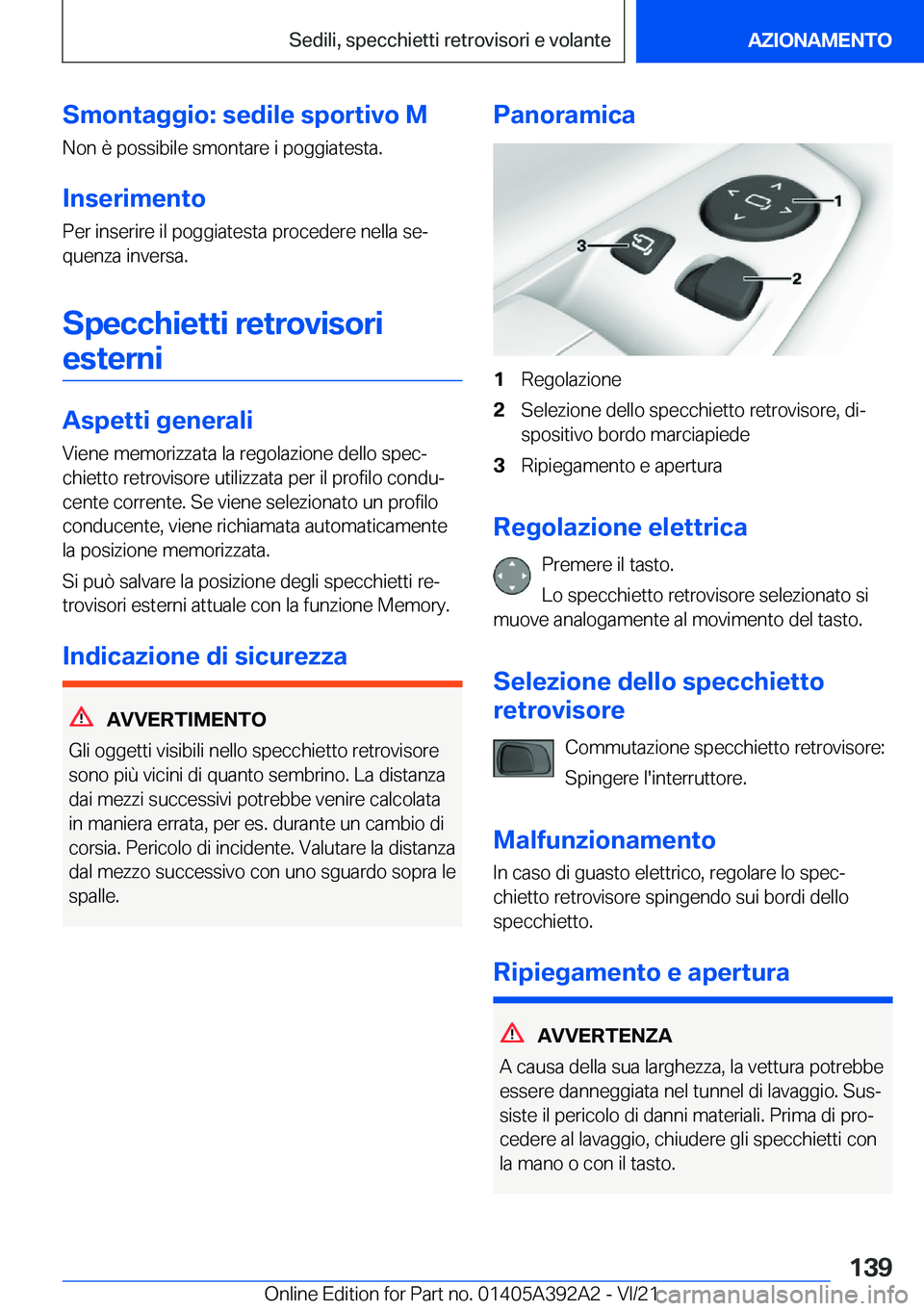 BMW 4 SERIES 2022  Libretti Di Uso E manutenzione (in Italian) �S�m�o�n�t�a�g�g�i�o�:��s�e�d�i�l�e��s�p�o�r�t�i�v�o��M
�N�o�n��è��p�o�s�s�i�b�i�l�e��s�m�o�n�t�a�r�e��i��p�o�g�g�i�a�t�e�s�t�a�.
�I�n�s�e�r�i�m�e�n�t�o
�P�e�r��i�n�s�e�r�i�r�e��i�l��p�o�g