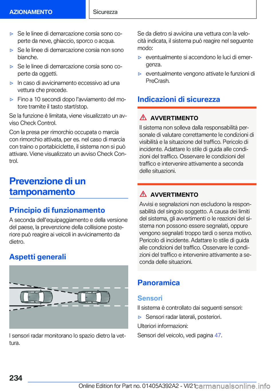 BMW 4 SERIES 2022  Libretti Di Uso E manutenzione (in Italian) 'x�S�e��l�e��l�i�n�e�e��d�i��d�e�m�a�r�c�a�z�i�o�n�e��c�o�r�s�i�a��s�o�n�o��c�oª
�p�e�r�t�e��d�a��n�e�v�e�,��g�h�i�a�c�c�i�o�,��s�p�o�r�c�o��o��a�c�q�u�a�.'x�S�e��l�e��l�i�n�e