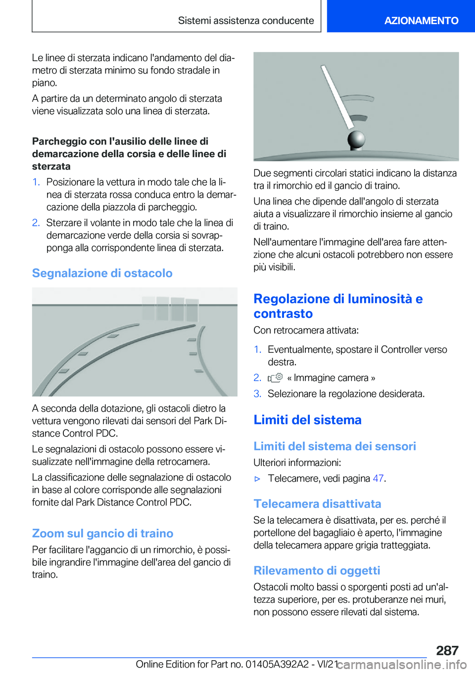 BMW 4 SERIES 2022  Libretti Di Uso E manutenzione (in Italian) �L�e��l�i�n�e�e��d�i��s�t�e�r�z�a�t�a��i�n�d�i�c�a�n�o��l�'�a�n�d�a�m�e�n�t�o��d�e�l��d�i�aª�m�e�t�r�o��d�i��s�t�e�r�z�a�t�a��m�i�n�i�m�o��s�u��f�o�n�d�o��s�t�r�a�d�a�l�e��i�n
�p�i