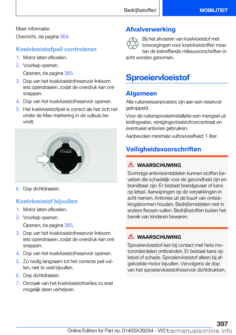 BMW 4 SERIES 2022  Instructieboekjes (in Dutch) �M�e�e�r��i�n�f�o�r�m�a�t�i�e�:
�O�v�e�r�z�i�c�h�t�,��z�i�e��p�a�g�i�n�a� �3�8�4�.
�K�o�e�l�v�l�o�e�i�s�t�o�f�p�e�i�l��c�o�n�t�r�o�l�e�r�e�n�1�.�M�o�t�o�r��l�a�t�e�n��a�f�k�o�e�l�e�n�.�2�.�V�o�