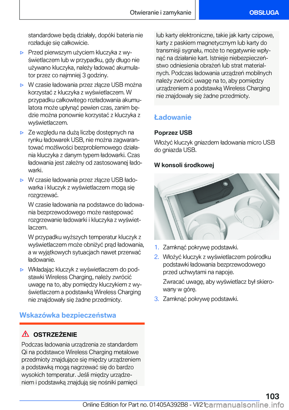 BMW 4 SERIES 2022  Instrukcja obsługi (in Polish) �s�t�a�n�d�a�r�d�o�w�e��b�