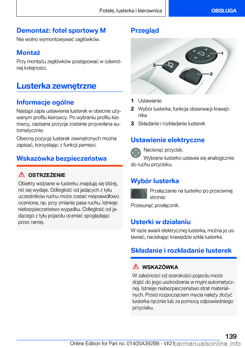 BMW 4 SERIES 2022  Instrukcja obsługi (in Polish) �D�e�m�o�n�t�a9�:��f�o�t�e�l��s�p�o�r�t�o�w�y��M�N�i�e��w�o�l�n�o��w�y�m�o�n�t�o�w�y�w�a�
