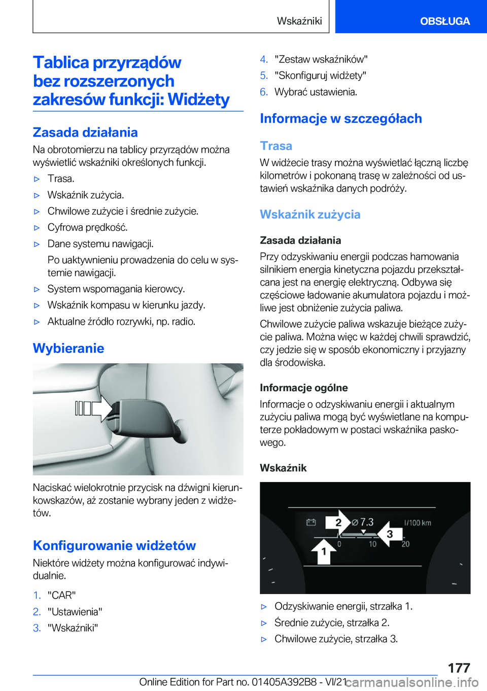 BMW 4 SERIES 2022  Instrukcja obsługi (in Polish) �T�a�b�l�i�c�a��p�r�z�y�r�z�ą�d�