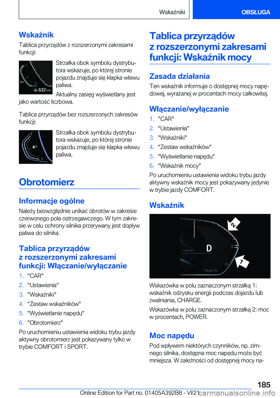 BMW 4 SERIES 2022  Instrukcja obsługi (in Polish) �W�s�k�a7�n�i�k
�T�a�b�l�i�c�a��p�r�z�y�r�z�