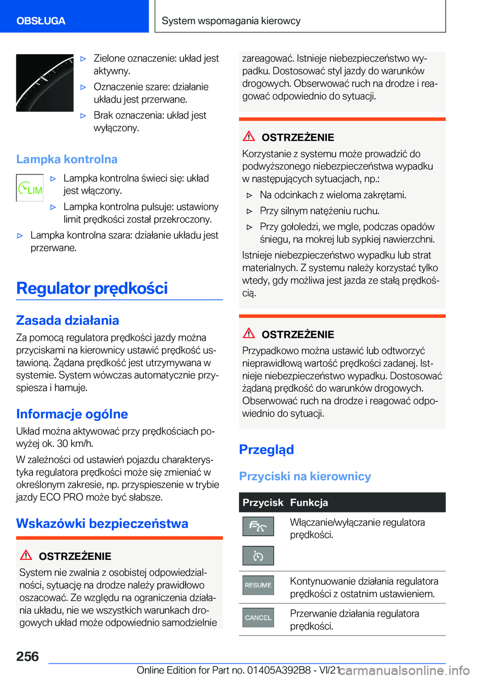 BMW 4 SERIES 2022  Instrukcja obsługi (in Polish) 'x�Z�i�e�l�o�n�e��o�z�n�a�c�z�e�n�i�e�:��u�k�ł�a�d��j�e�s�t
�a�k�t�y�w�n�y�.'x�O�z�n�a�c�z�e�n�i�e��s�z�a�r�e�:��d�z�i�a�ł�a�n�i�e
�u�k�ł�a�d�u��j�e�s�t��p�r�z�e�r�w�a�n�e�.'x�B�