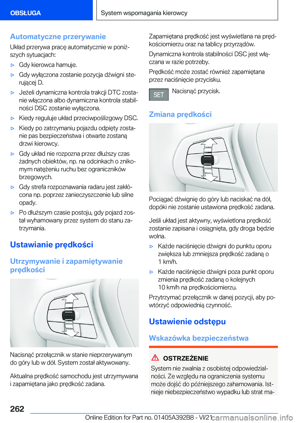 BMW 4 SERIES 2022  Instrukcja obsługi (in Polish) �A�u�t�o�m�a�t�y�c�z�n�e��p�r�z�e�r�y�w�a�n�i�e
�U�k�ł�a�d��p�r�z�e�r�y�w�a��p�r�a�c�