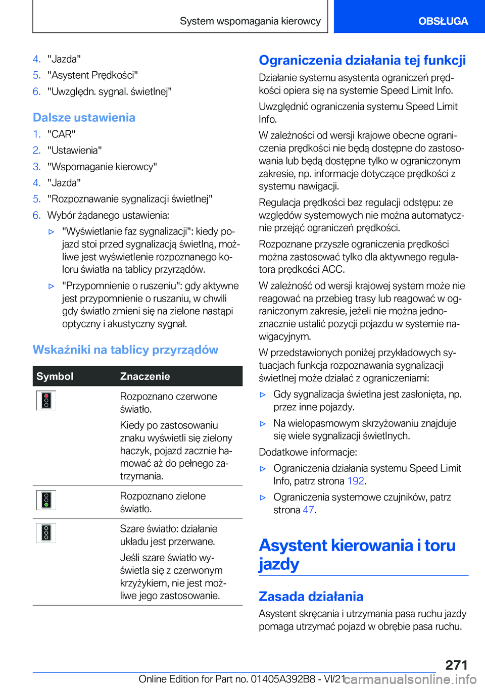 BMW 4 SERIES 2022  Instrukcja obsługi (in Polish) �4�.��J�a�z�d�a��5�.��A�s�y�s�t�e�n�t��P�r�