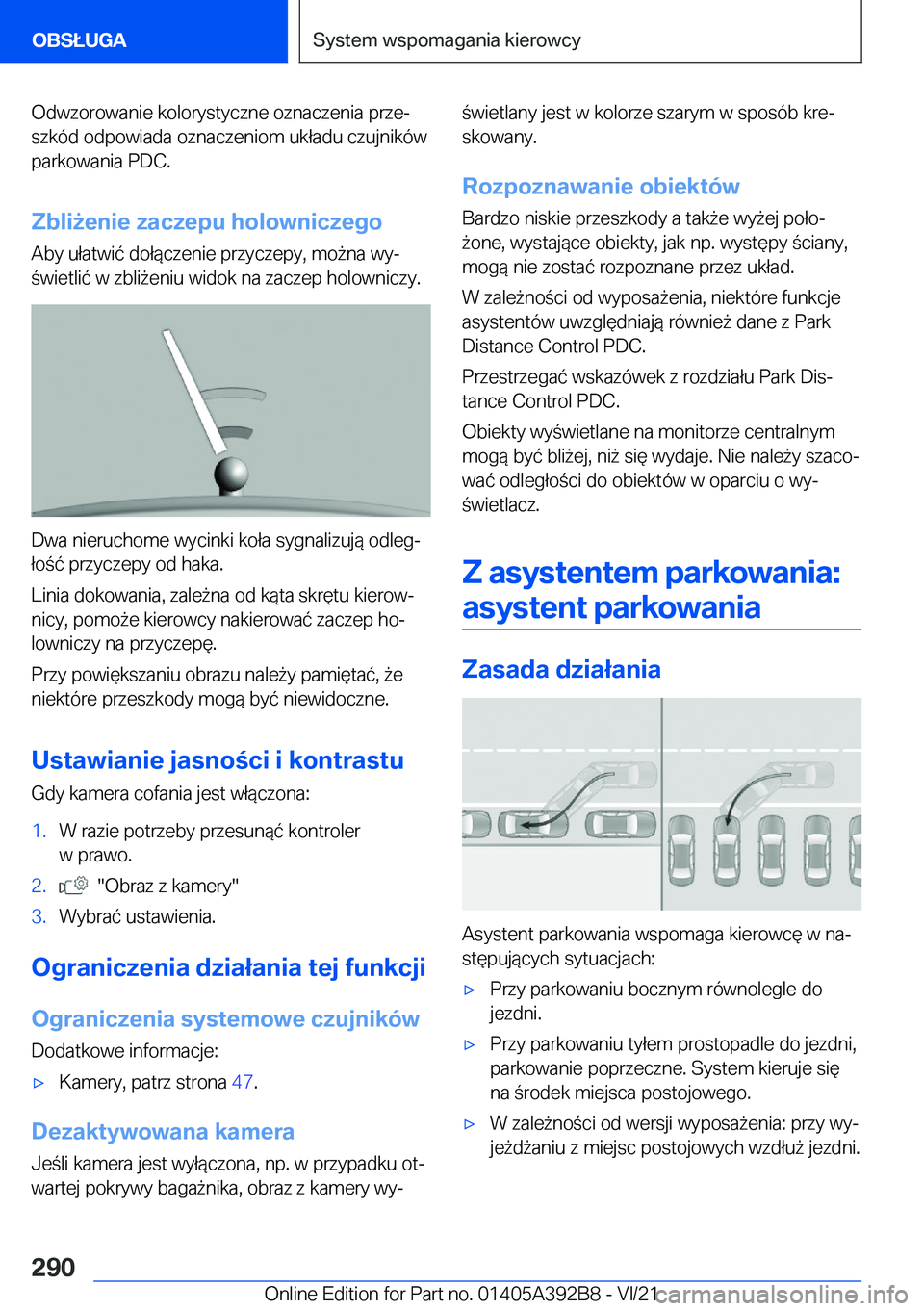 BMW 4 SERIES 2022  Instrukcja obsługi (in Polish) �O�d�w�z�o�r�o�w�a�n�i�e��k�o�l�o�r�y�s�t�y�c�z�n�e��o�z�n�a�c�z�e�n�i�a��p�r�z�ej
�s�z�k�