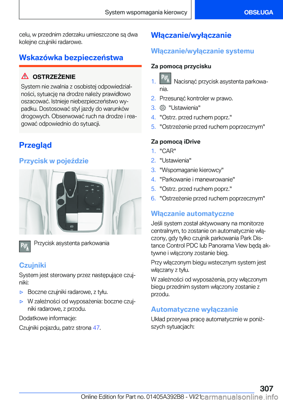 BMW 4 SERIES 2022  Instrukcja obsługi (in Polish) �c�e�l�u�,��w��p�r�z�e�d�n�i�m��z�d�e�r�z�a�k�u��u�m�i�e�s�z�c�z�o�n�e��s�