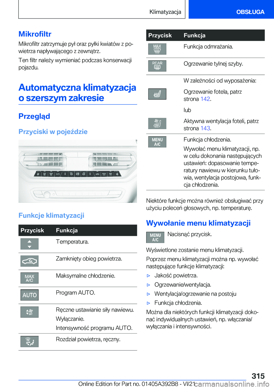 BMW 4 SERIES 2022  Instrukcja obsługi (in Polish) �M�i�k�r�o�f�i�l�t�r�M�i�k�r�o�f�i�l�t�r��z�a�t�r�z�y�m�u�j�e��p�y�ł��o�r�a�z��p�y�ł�k�i��k�w�i�a�t�