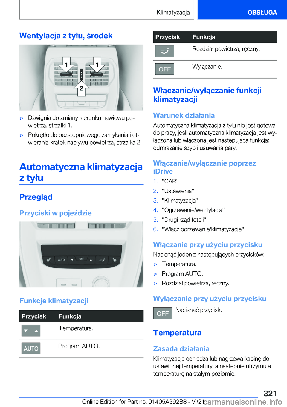 BMW 4 SERIES 2022  Instrukcja obsługi (in Polish) �W�e�n�t�y�l�a�c�j�a��z��t�y�ł�u�,��r�o�d�e�k'x�D7�w�i�g�n�i�a��d�o��z�m�i�a�n�y��k�i�e�r�u�n�k�u��n�a�w�i�e�w�u��p�oj
�w�i�e�t�r�z�a�,��s�t�r�z�a�ł�k�i��1�.'x�P�o�k�r�