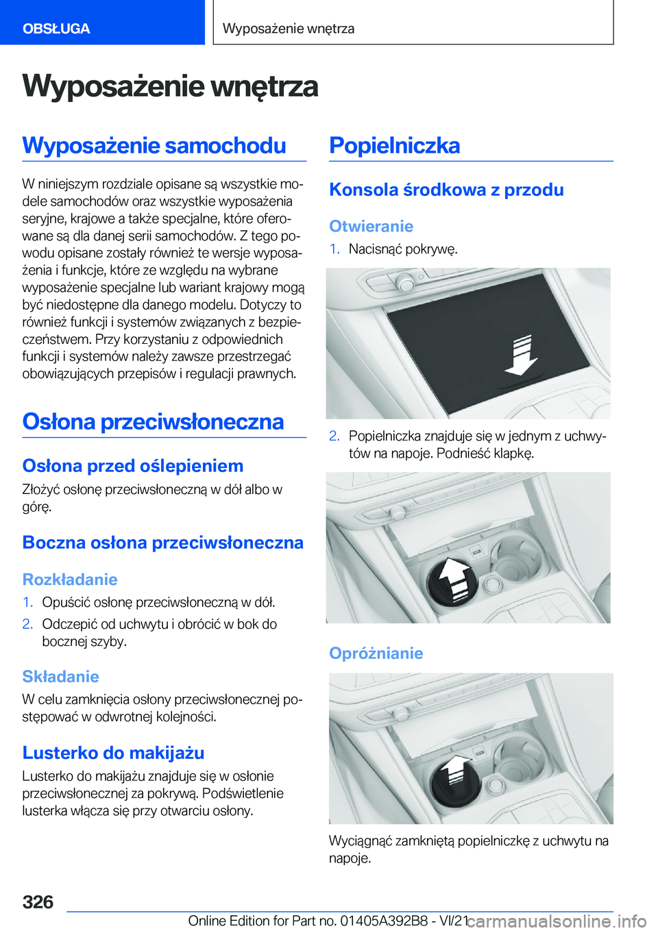 BMW 4 SERIES 2022  Instrukcja obsługi (in Polish) �W�y�p�o�s�a9�e�n�i�e��w�n�