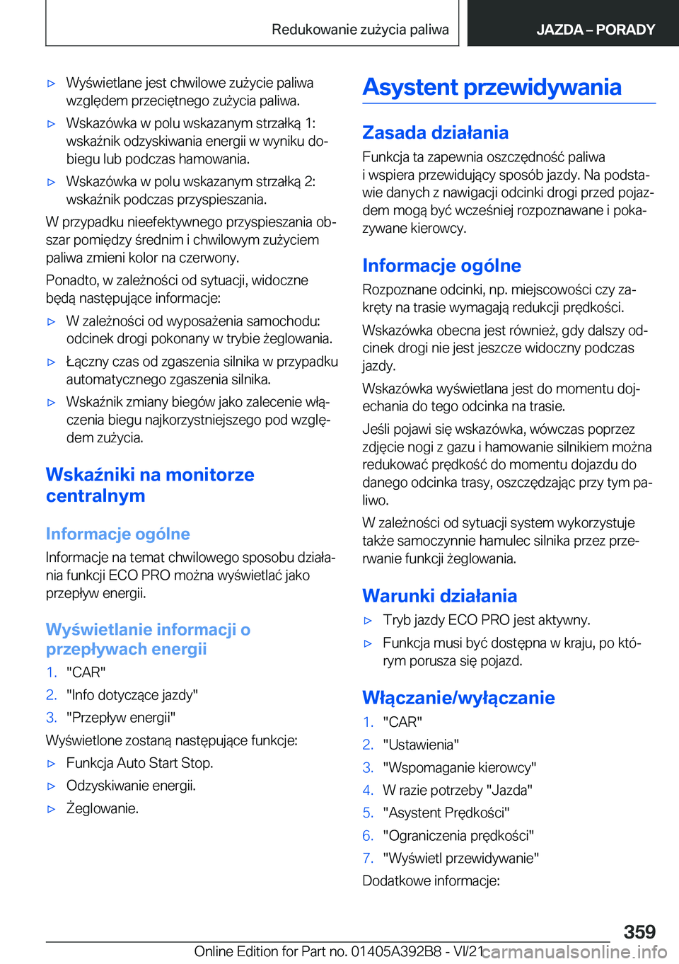 BMW 4 SERIES 2022  Instrukcja obsługi (in Polish) 'x�W�y�w�i�e�t�l�a�n�e��j�e�s�t��c�h�w�i�l�o�w�e��z�u9�y�c�i�e��p�a�l�i�w�a�w�z�g�l�