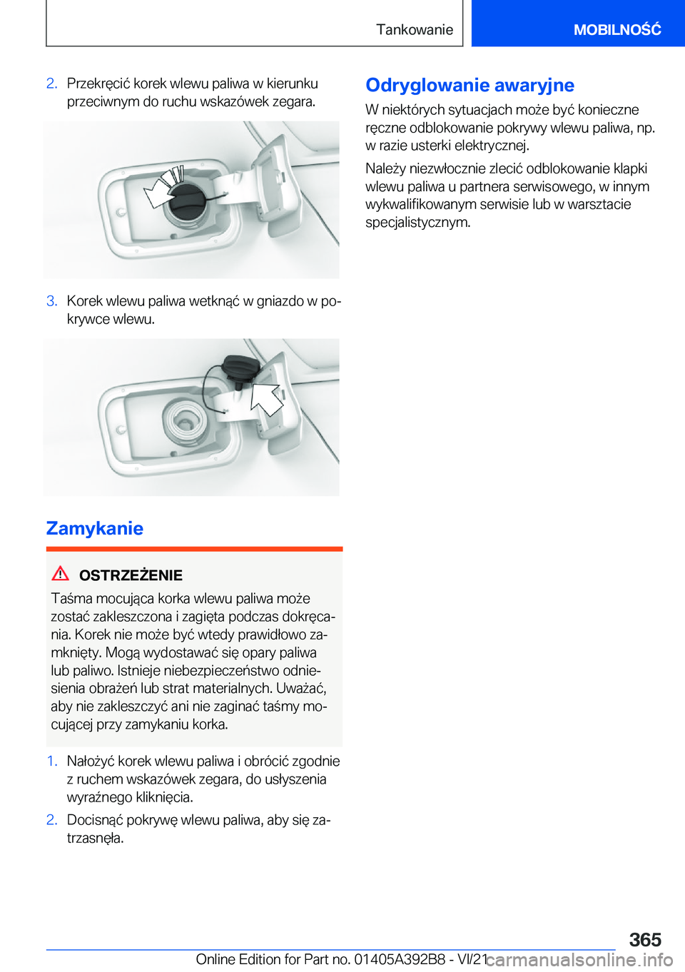 BMW 4 SERIES 2022  Instrukcja obsługi (in Polish) �2�.�P�r�z�e�k�r�