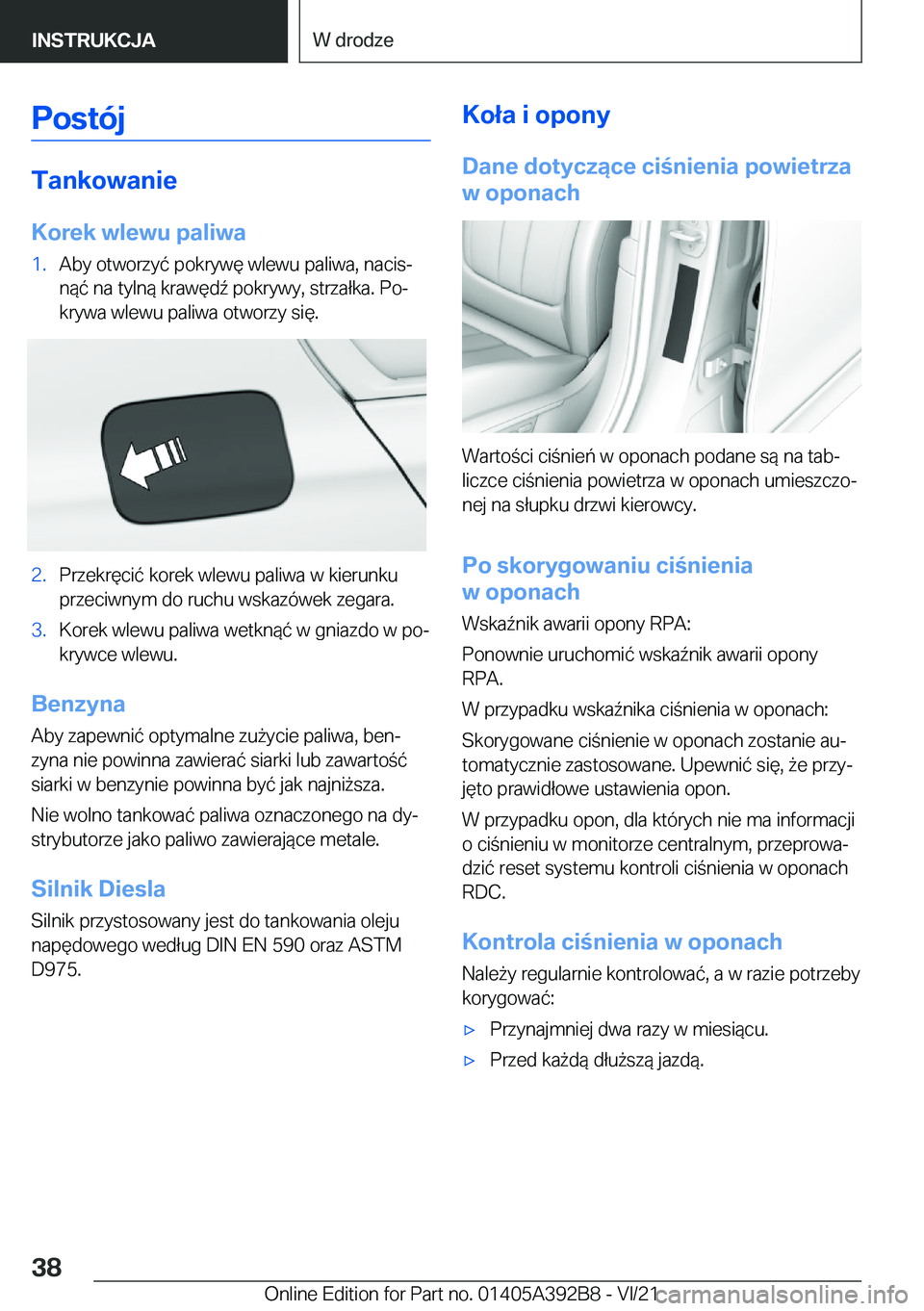 BMW 4 SERIES 2022  Instrukcja obsługi (in Polish) �P�o�s�t�