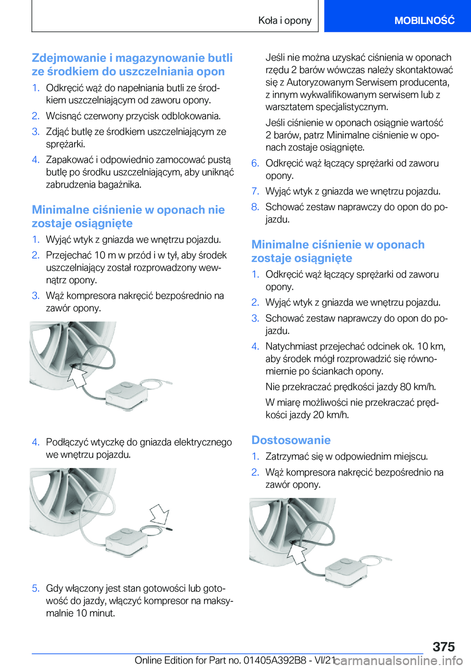 BMW 4 SERIES 2022  Instrukcja obsługi (in Polish) �Z�d�e�j�m�o�w�a�n�i�e��i��m�a�g�a�z�y�n�o�w�a�n�i�e��b�u�t�l�i
�z�e��r�o�d�k�i�e�m��d�o��u�s�z�c�z�e�l�n�i�a�n�i�a��o�p�o�n�1�.�O�d�k�r�