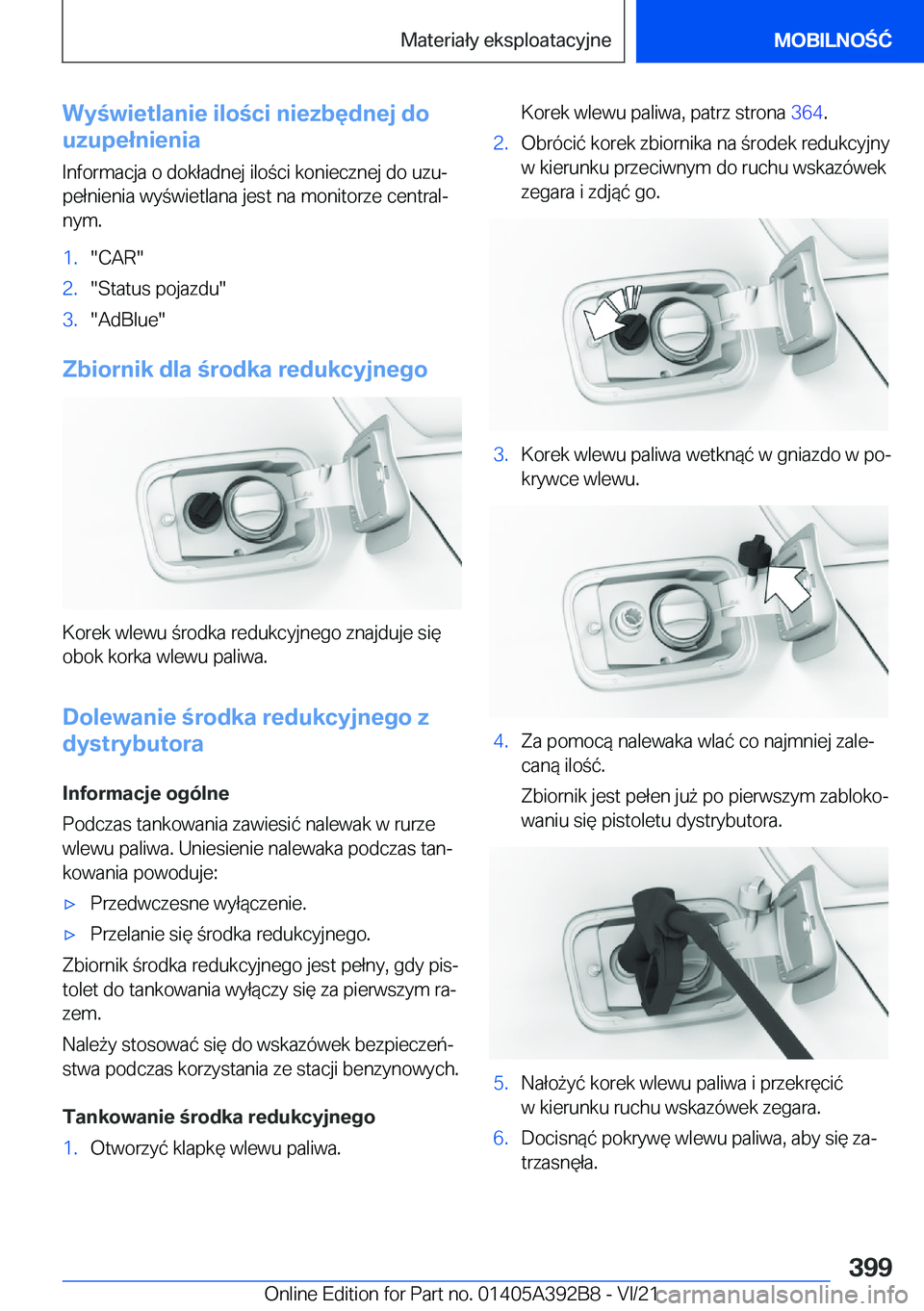 BMW 4 SERIES 2022  Instrukcja obsługi (in Polish) �W�y�w�i�e�t�l�a�n�i�e��i�l�o�c�i��n�i�e�z�b�