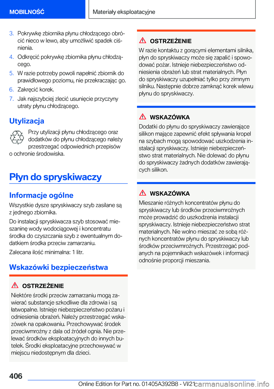 BMW 4 SERIES 2022  Instrukcja obsługi (in Polish) �3�.�P�o�k�r�y�w�k�