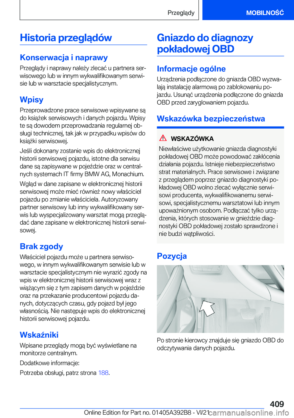 BMW 4 SERIES 2022  Instrukcja obsługi (in Polish) �H�i�s�t�o�r�i�a��p�r�z�e�g�l�ą�d�