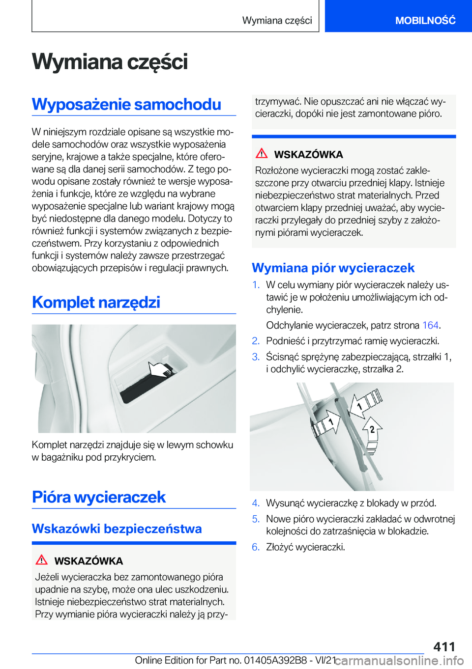 BMW 4 SERIES 2022  Instrukcja obsługi (in Polish) �W�y�m�i�a�n�a��c�z�