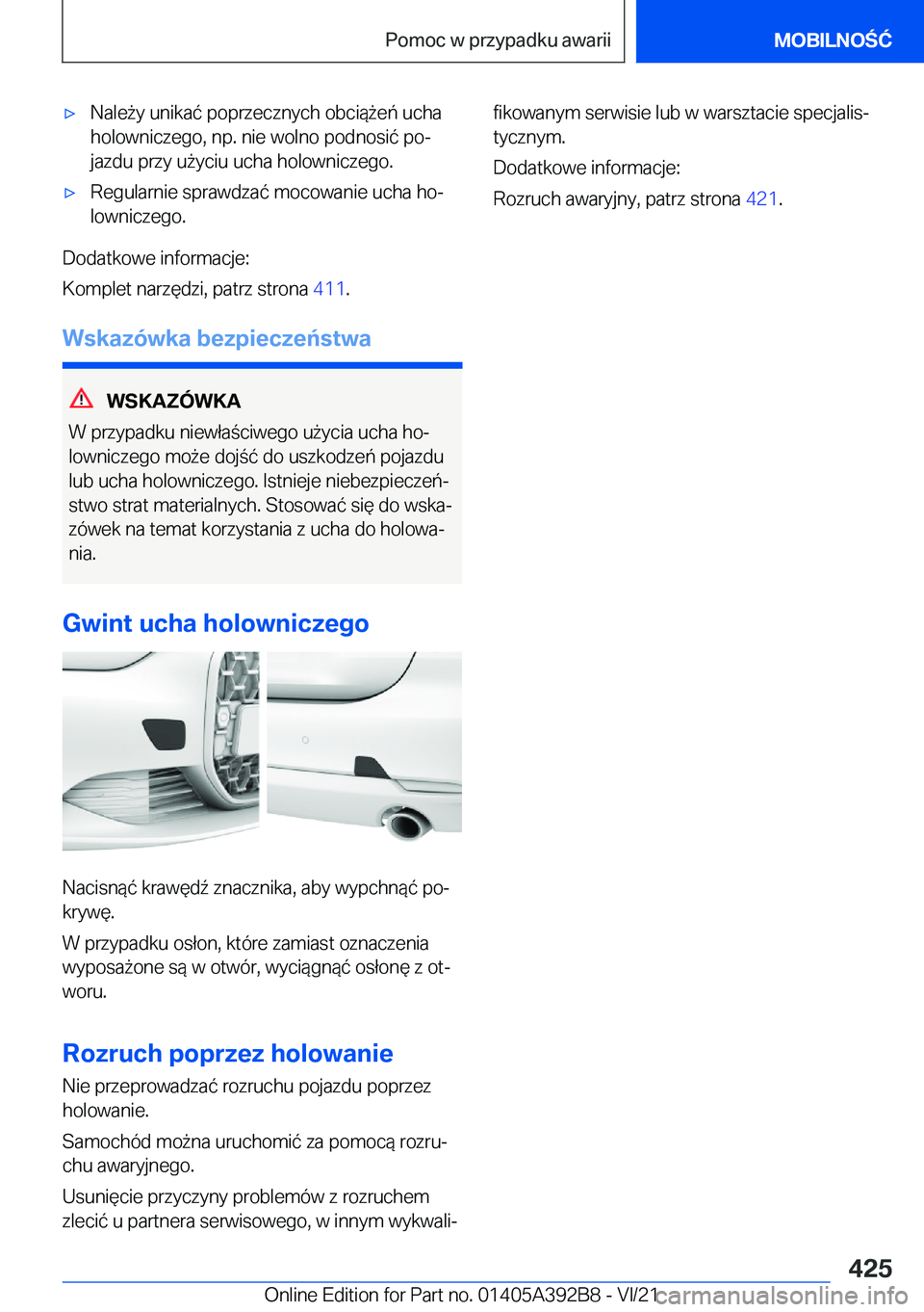 BMW 4 SERIES 2022  Instrukcja obsługi (in Polish) 'x�N�a�l�e9�y��u�n�i�k�a�