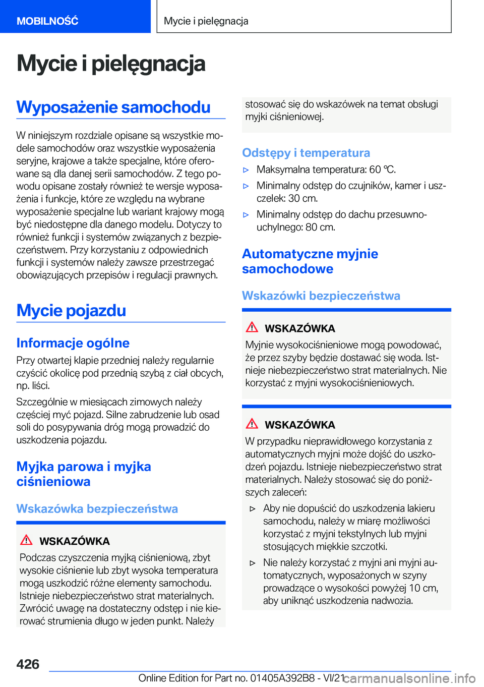 BMW 4 SERIES 2022  Instrukcja obsługi (in Polish) �M�y�c�i�e��i��p�i�e�l�