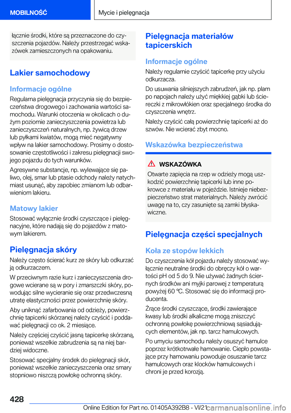 BMW 4 SERIES 2022  Instrukcja obsługi (in Polish) �ł�