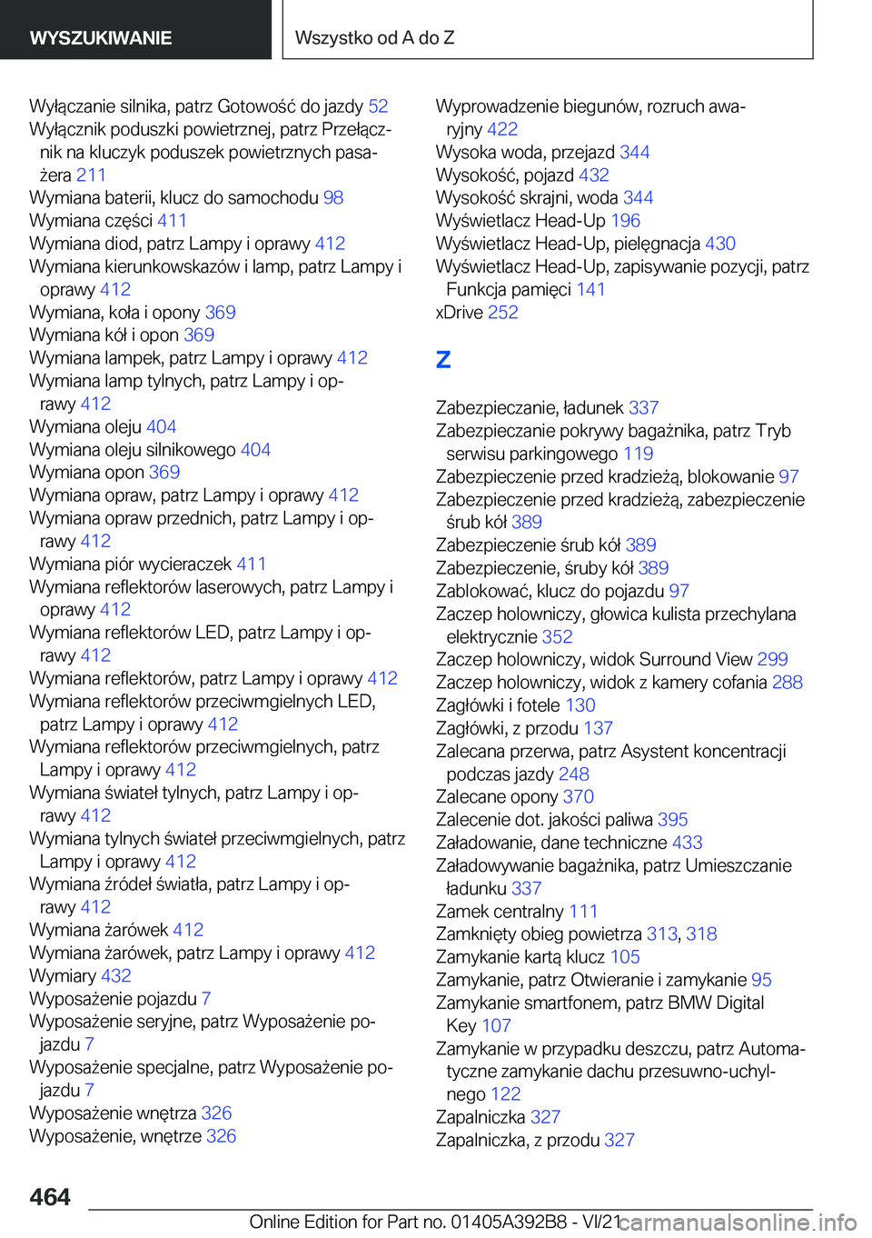 BMW 4 SERIES 2022  Instrukcja obsługi (in Polish) �W�y�ł�