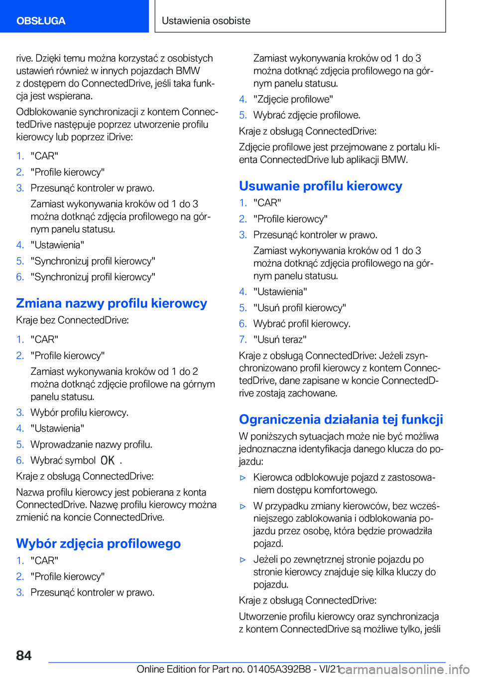 BMW 4 SERIES 2022  Instrukcja obsługi (in Polish) �r�i�v�e�.��D�z�i�