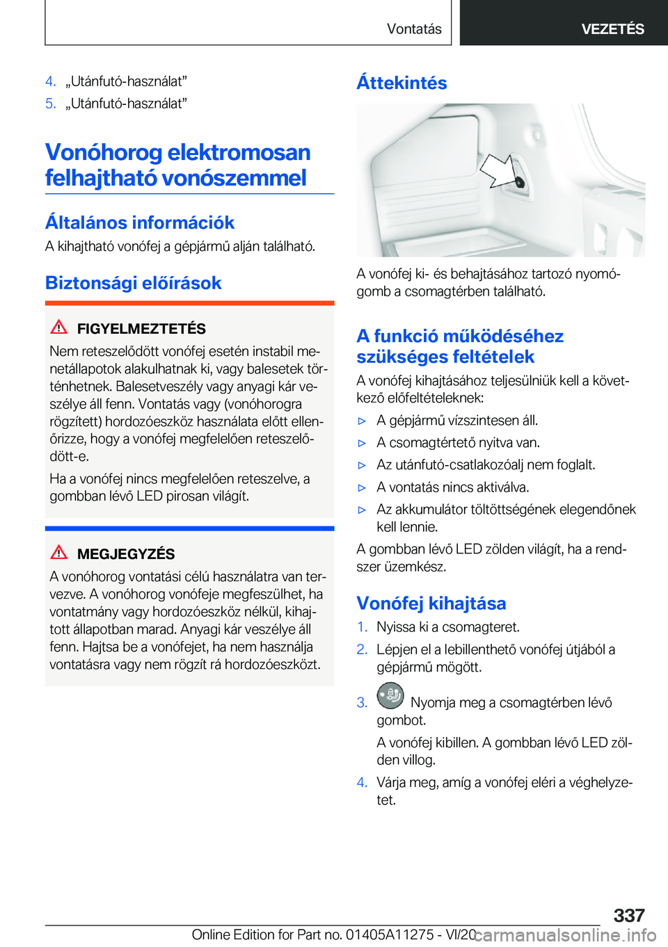 BMW 4 SERIES COUPE 2021  Kezelési útmutató (in Hungarian) �4�.x�U�t�á�n�f�u�t�