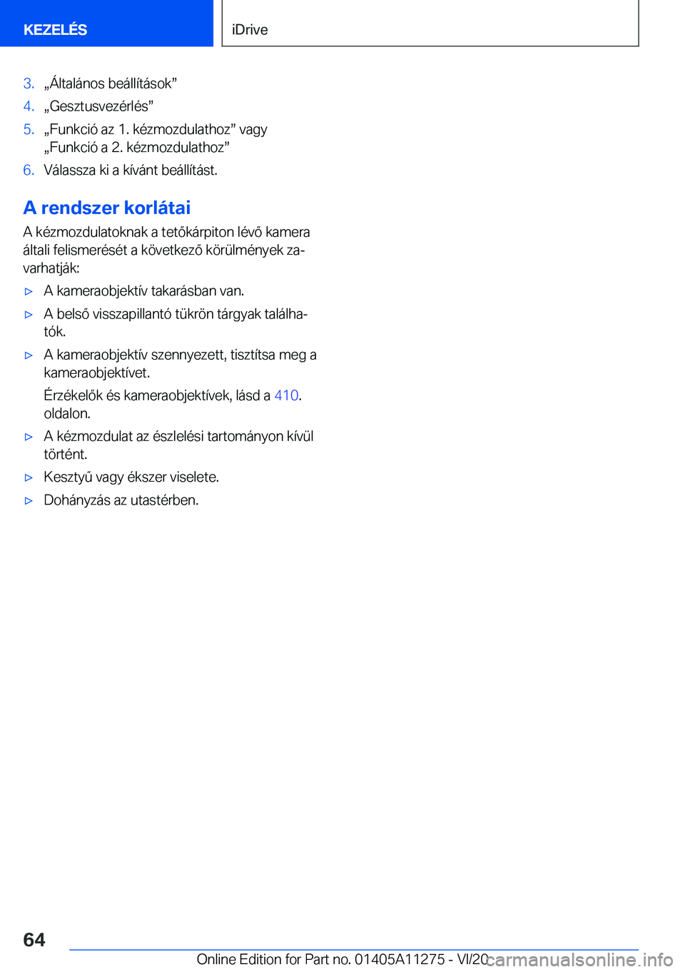 BMW 4 SERIES COUPE 2021  Kezelési útmutató (in Hungarian) �3�.x�