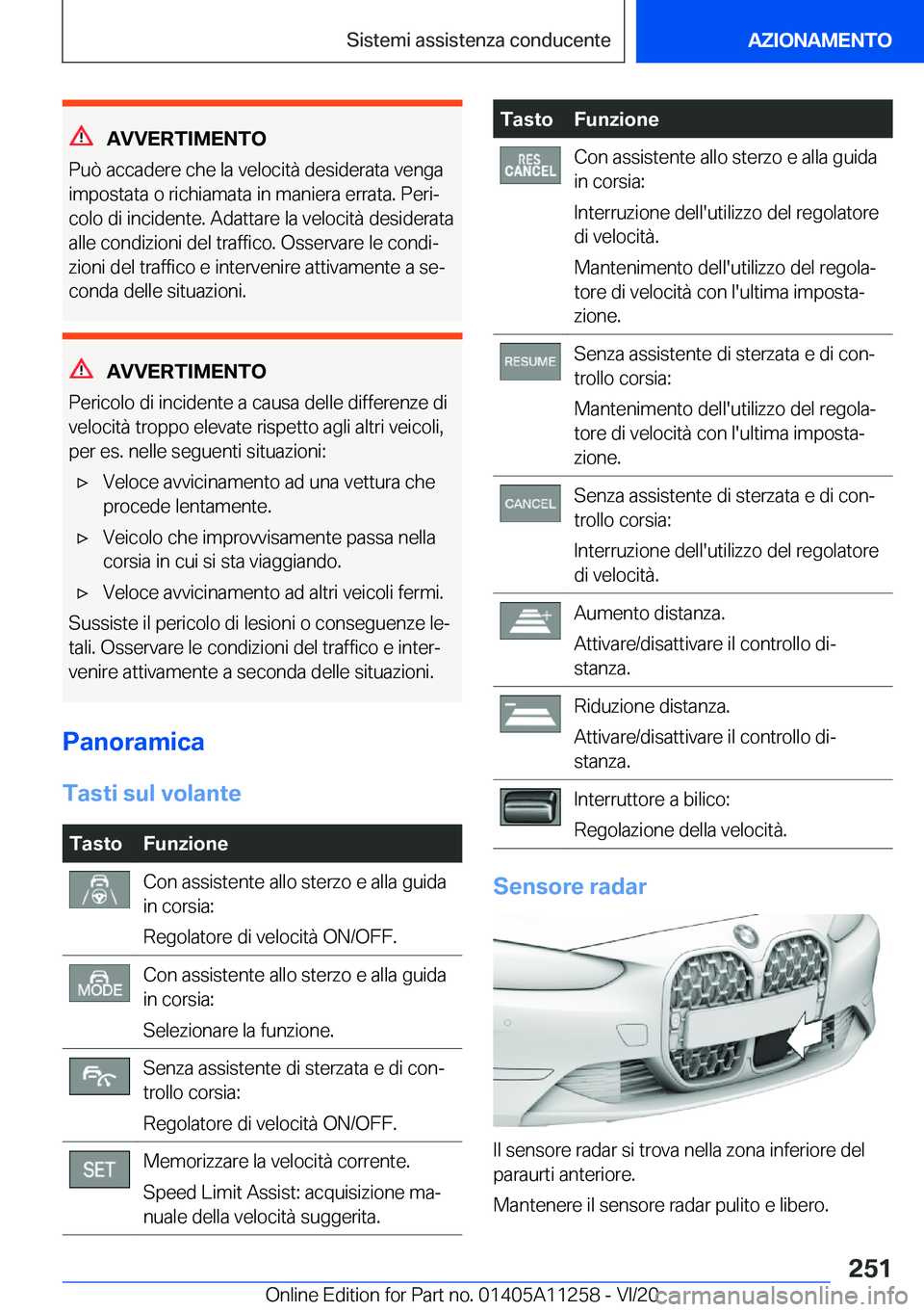 BMW 4 SERIES COUPE 2021  Libretti Di Uso E manutenzione (in Italian) �A�V�V�E�R�T�I�M�E�N�T�O
�P�u�
