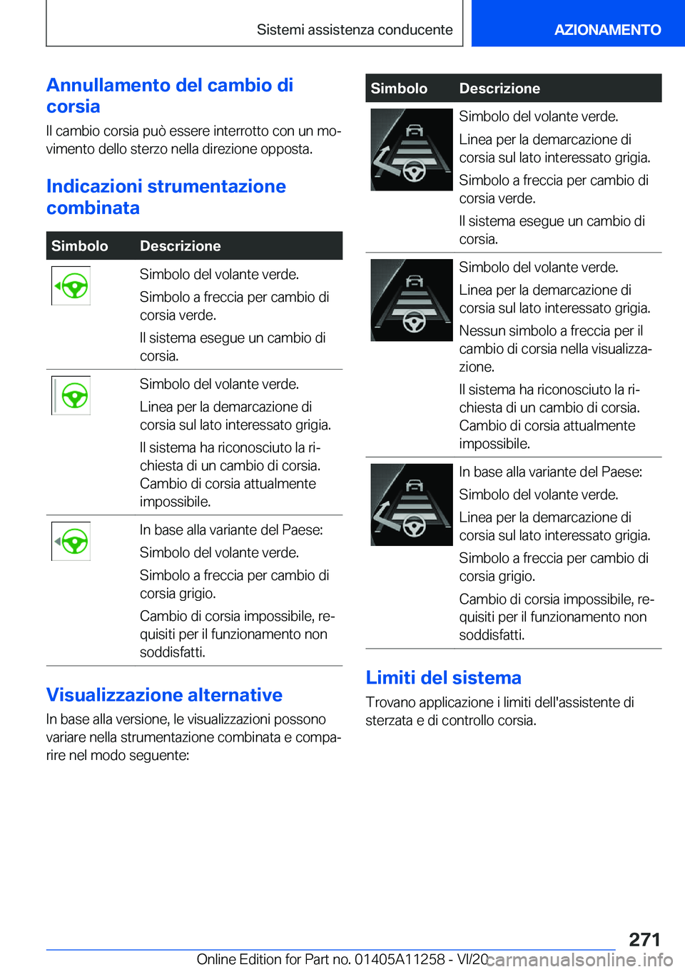 BMW 4 SERIES COUPE 2021  Libretti Di Uso E manutenzione (in Italian) �A�n�n�u�l�l�a�m�e�n�t�o��d�e�l��c�a�m�b�i�o��d�i
�c�o�r�s�i�a
�I�l��c�a�m�b�i�o��c�o�r�s�i�a��p�u�