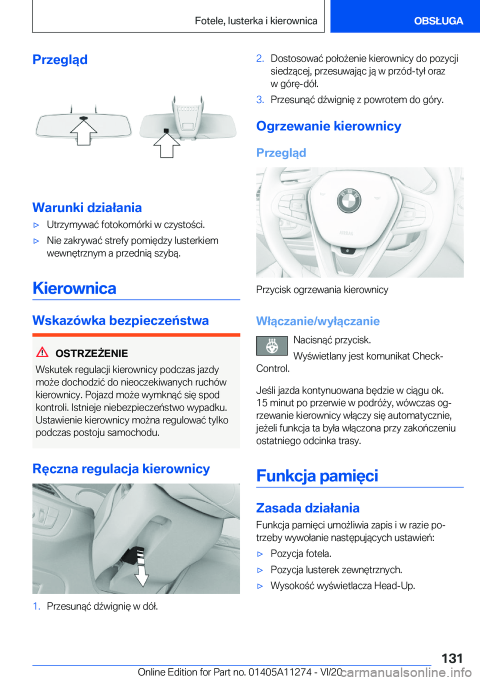 BMW 4 SERIES COUPE 2021  Instrukcja obsługi (in Polish) �P�r�z�e�g�l�ą�d
�W�a�r�u�n�k�i��d�z�i�a�ł�a�n�i�a
'x�U�t�r�z�y�m�y�w�a�