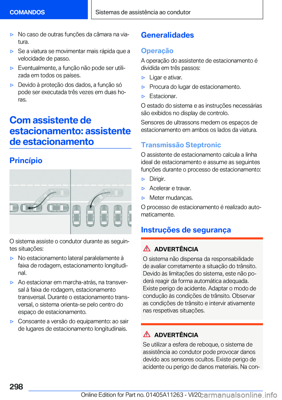 BMW 4 SERIES COUPE 2021  Manual do condutor (in Portuguese) 'x�N�o��c�a�s�o��d�e��o�u�t�r�a�s��f�u�n�