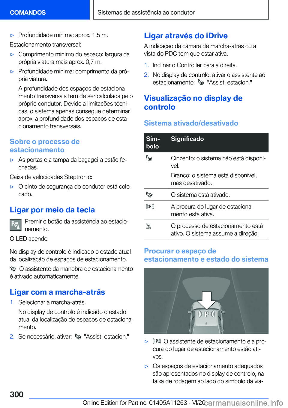 BMW 4 SERIES COUPE 2021  Manual do condutor (in Portuguese) 'x�P�r�o�f�u�n�d�i�d�a�d�e��m�