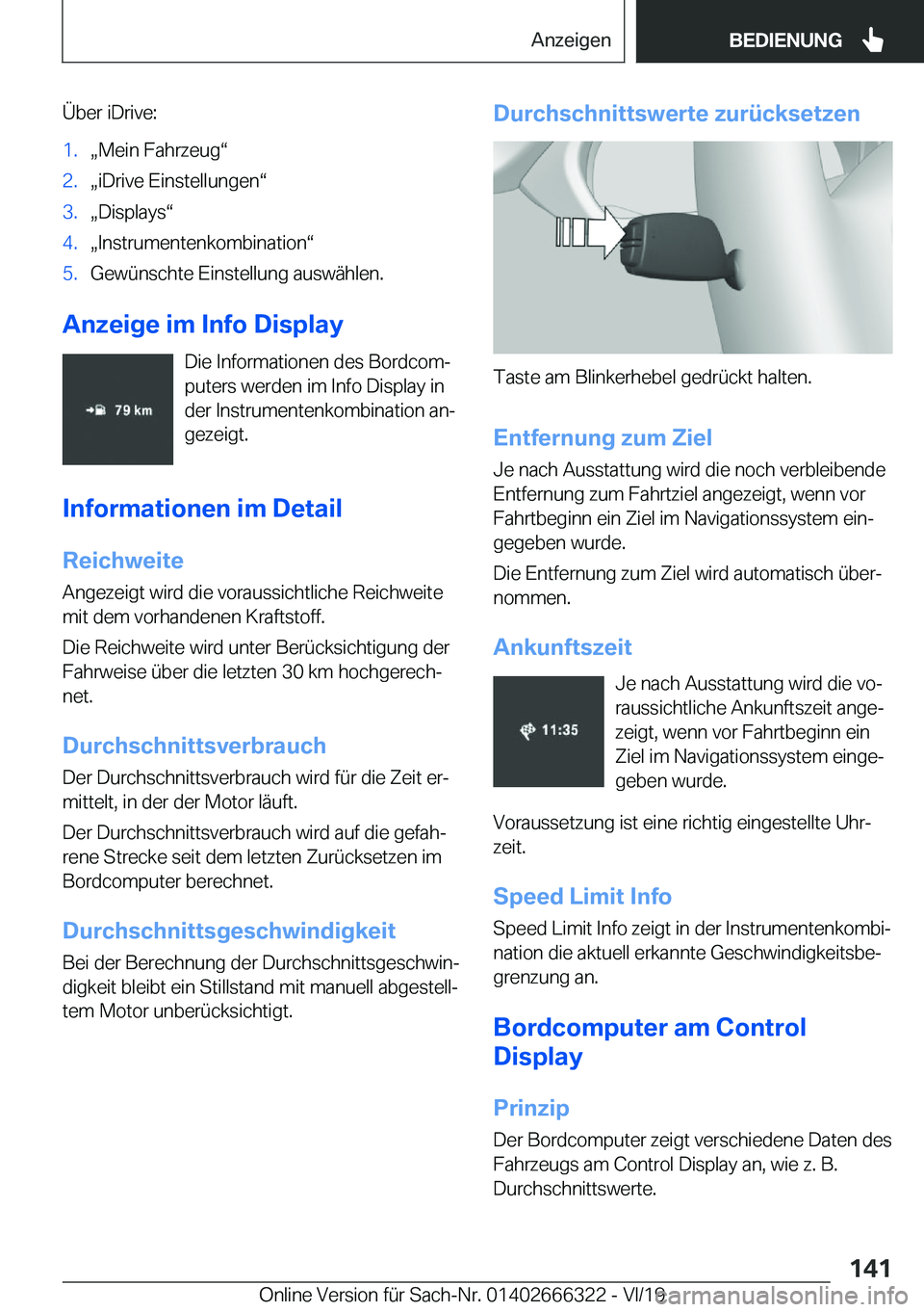 BMW 4 SERIES COUPE 2020  Betriebsanleitungen (in German) �