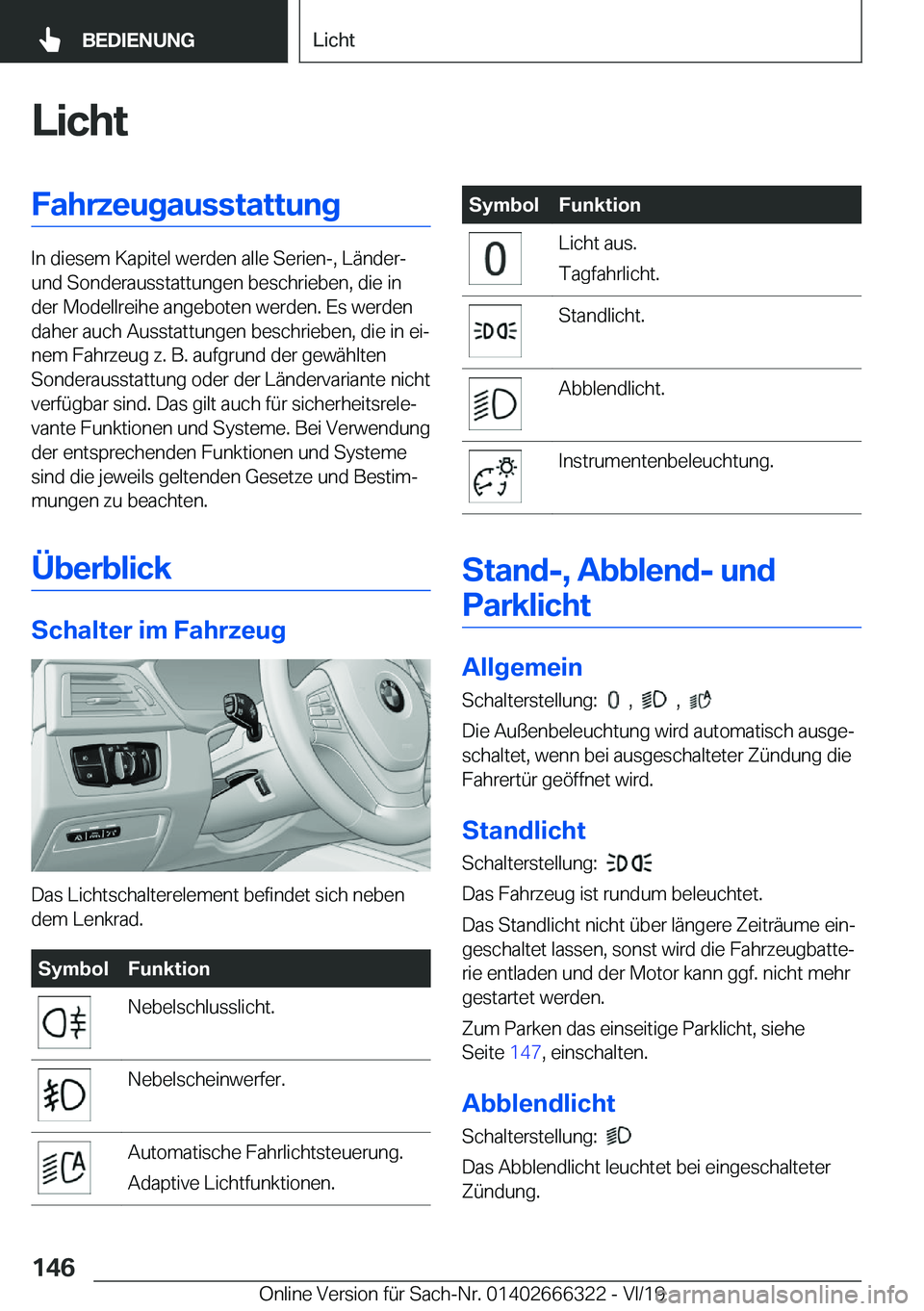 BMW 4 SERIES COUPE 2020  Betriebsanleitungen (in German) �L�i�c�h�t�F�a�h�r�z�e�u�g�a�u�s�s�t�a�t�t�u�n�g
�I�n��d�i�e�s�e�m��K�a�p�i�t�e�l��w�e�r�d�e�n��a�l�l�e��S�e�r�i�e�n�-�,��L�