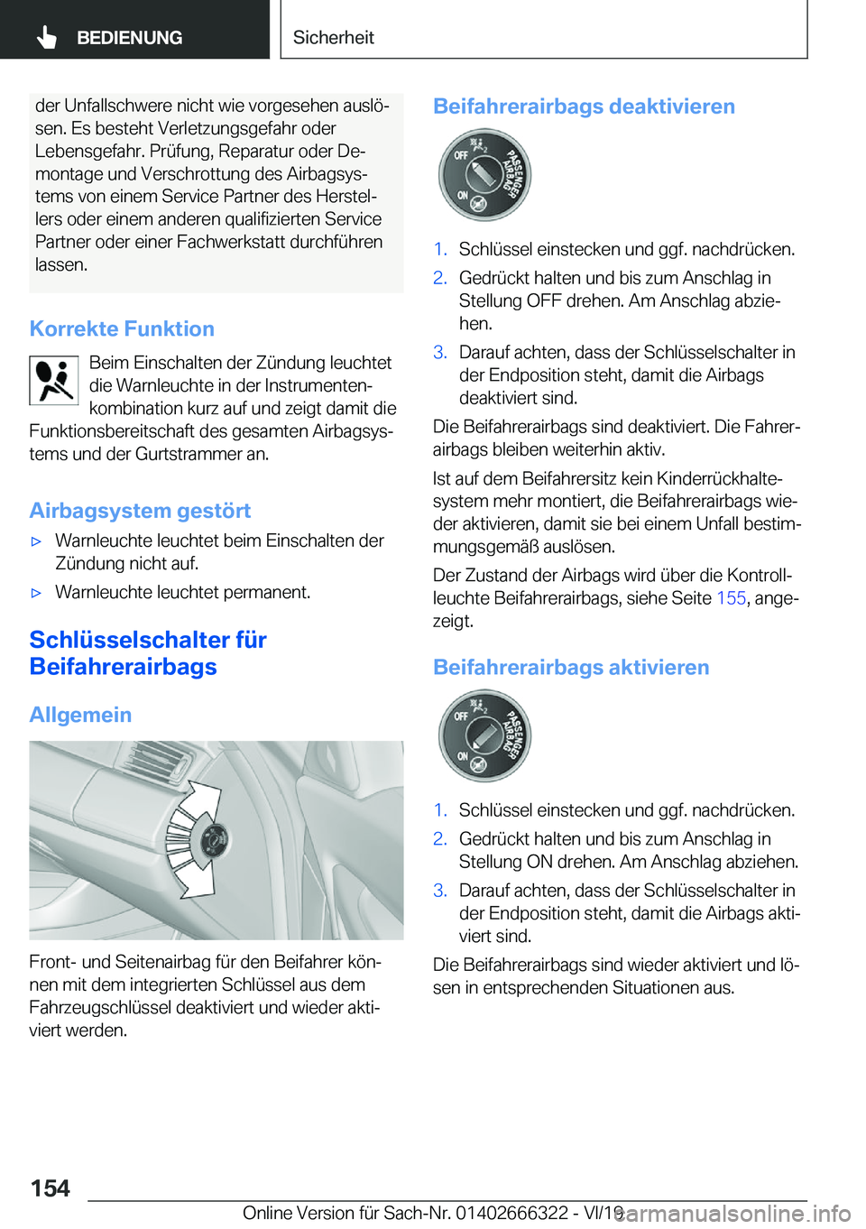 BMW 4 SERIES COUPE 2020  Betriebsanleitungen (in German) �d�e�r��U�n�f�a�l�l�s�c�h�w�e�r�e��n�i�c�h�t��w�i�e��v�o�r�g�e�s�e�h�e�n��a�u�s�l�