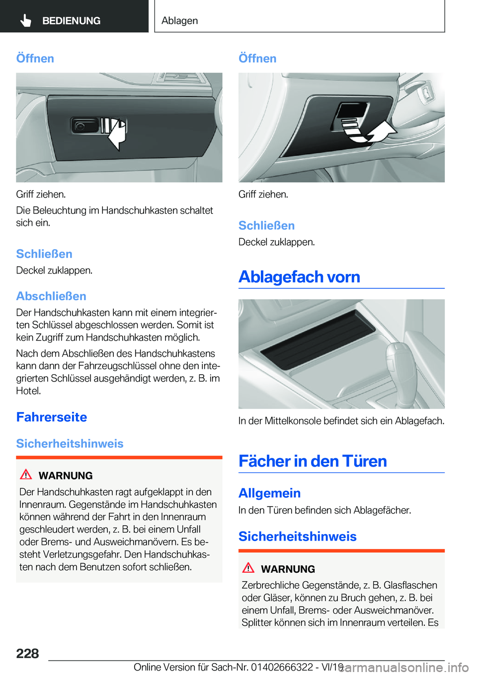 BMW 4 SERIES COUPE 2020  Betriebsanleitungen (in German) �