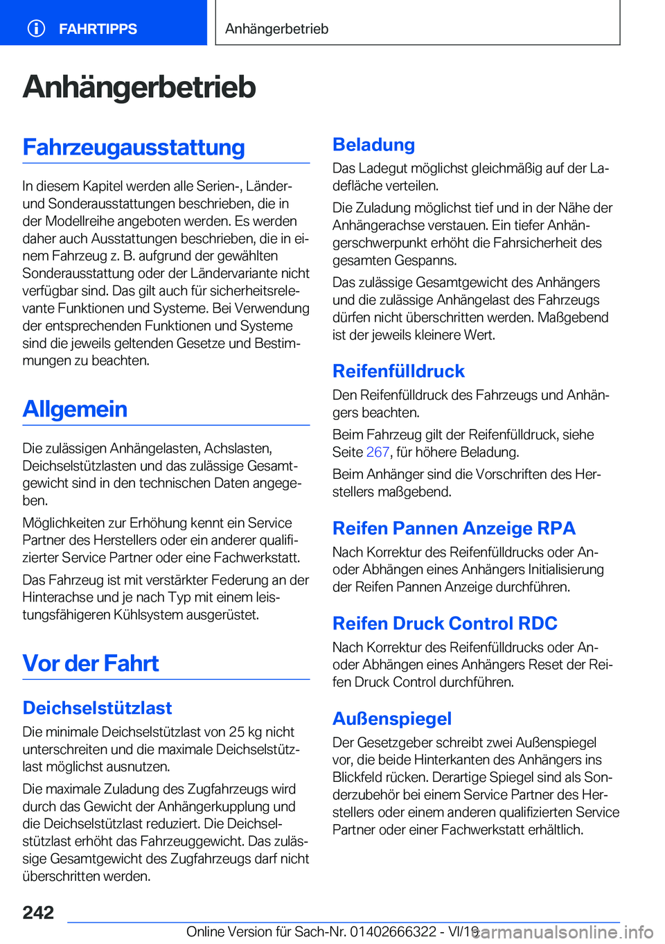 BMW 4 SERIES COUPE 2020  Betriebsanleitungen (in German) �A�n�h�